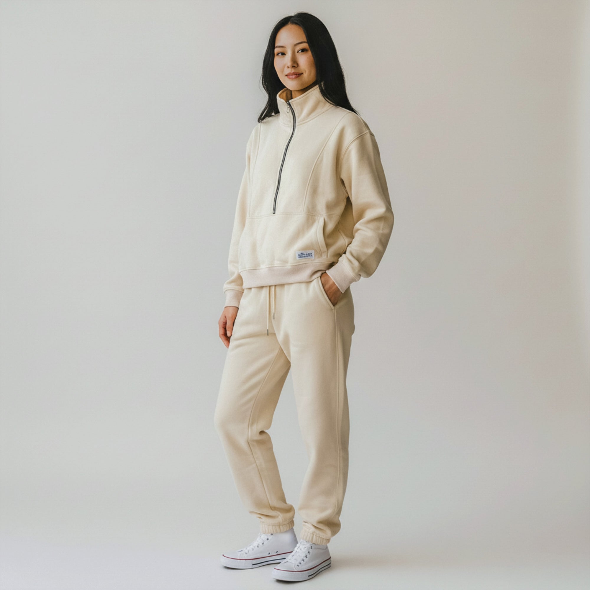 Half-Zip Nursing Sweater