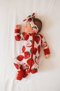 Berry Sweet (Strawberry) Romper | Milk & Baby
