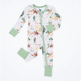 Billy Western Print | Bamboo One Piece Zip Pajama | Milk & Baby