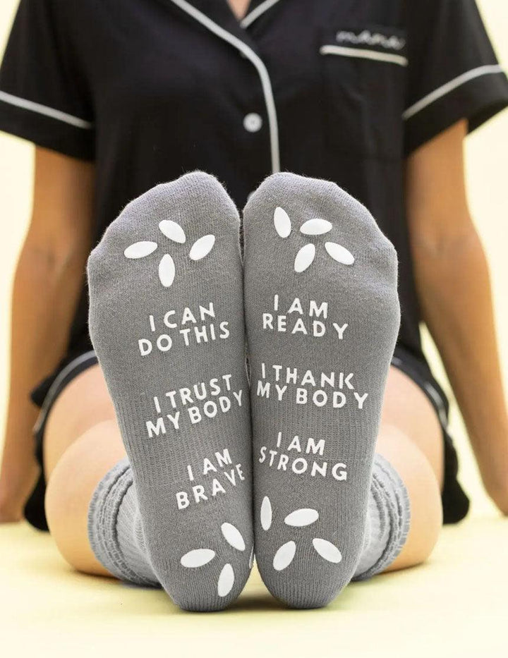 Birthing Affirmation Hospital Socks - Milk & Baby 