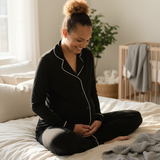 Black CloudLuxe Pajama Set - On Trend