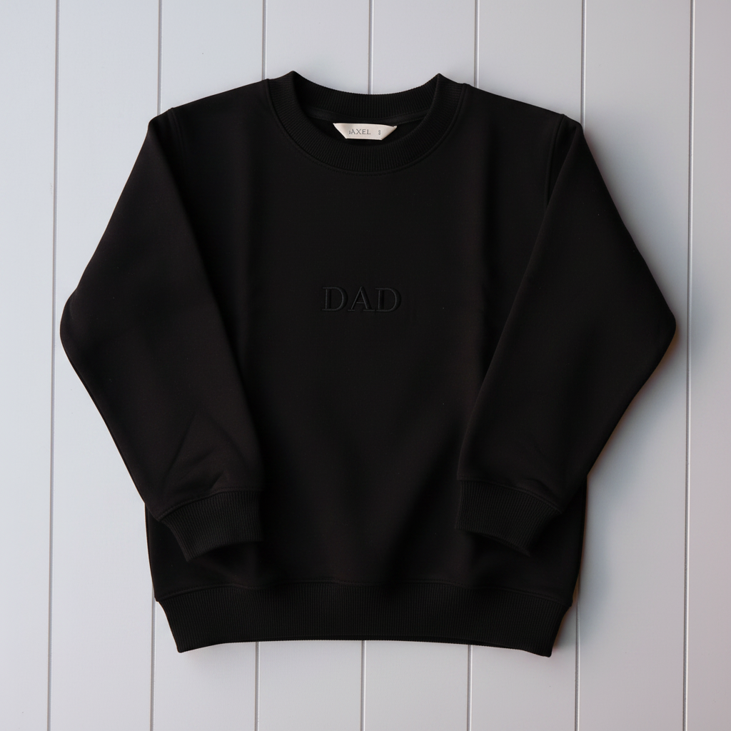 Black DAD Crew Neck