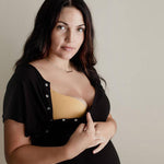 Black Ribbed Labor & Delivery Gown | Milk & Baby