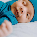 Blue Knotted Newborn Gown Set - Milk & Baby 