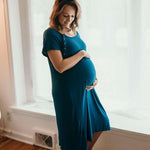 Blue Labor & Delivery Gown | Milk & Baby