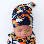 The SoftKnot Cap | Here Comes the Sunshine (Blue) | Milk & Baby