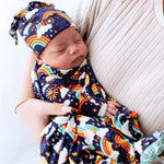 The SoftKnot Cap | Here Comes the Sunshine (Blue) | Milk & Baby