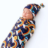 The SoftKnot Cap | Here Comes the Sunshine (Blue) | Milk & Baby