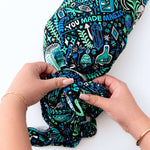 The Forever Swaddle Blanket | Mystic Mama (Blue) | Milk & Baby