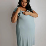 Bluebird Mommy Labor and Delivery Gown | Milk & Baby