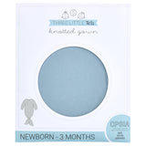 Blue Bird Ribbed Knotted Gown