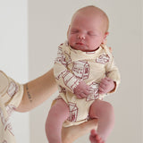 Milk | Long Sleeve Bamboo Snapsuit
