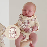 Milk | Long Sleeve Bamboo Snapsuit