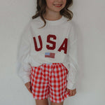 Scarlet Gingham | Child Boxer Shorts | Milk & Baby