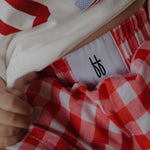 Scarlet Gingham | Child Boxer Shorts | Milk & Baby