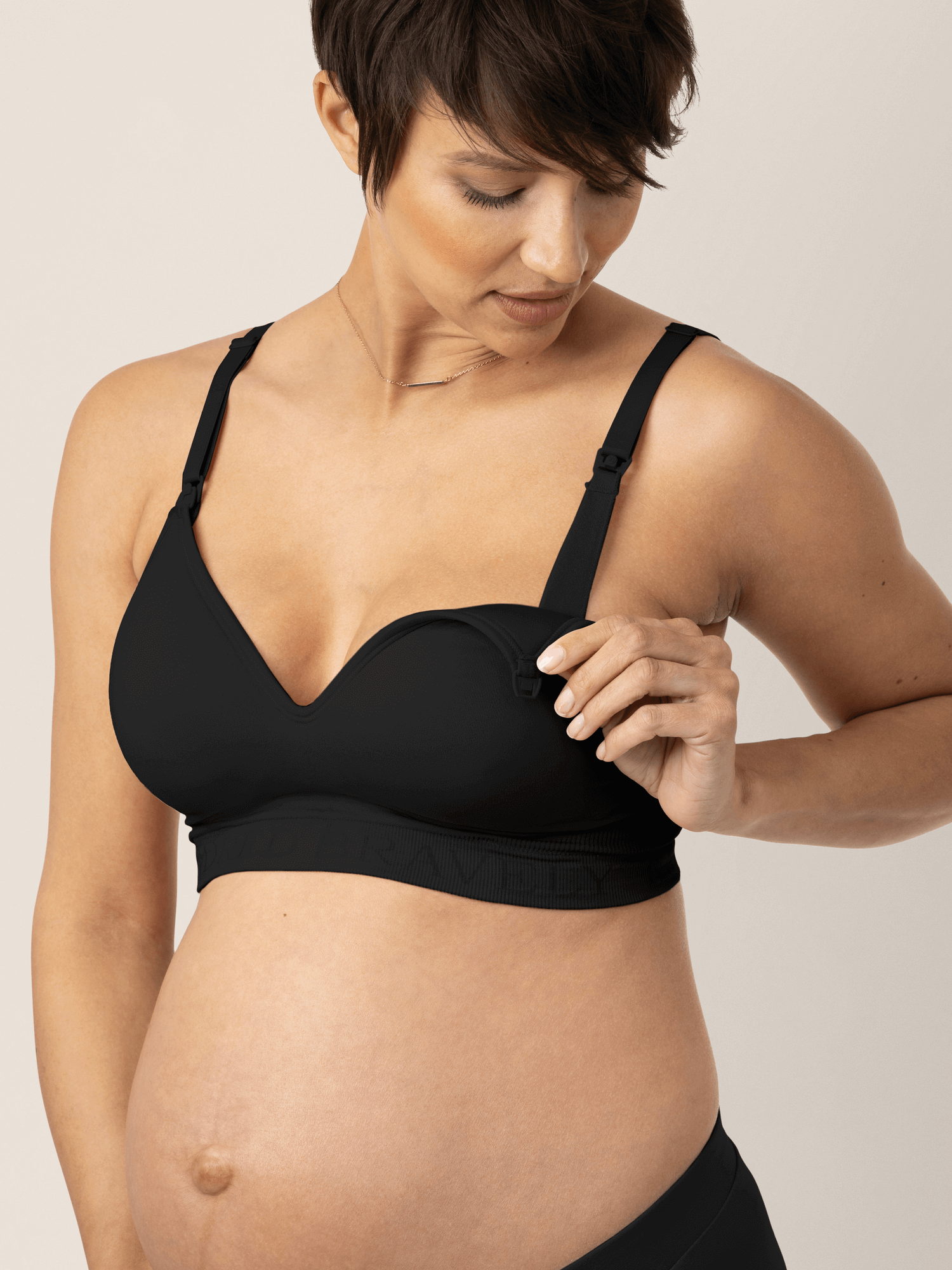 Signature Sublime® Contour Maternity & Nursing Bra | Black | Milk & Baby