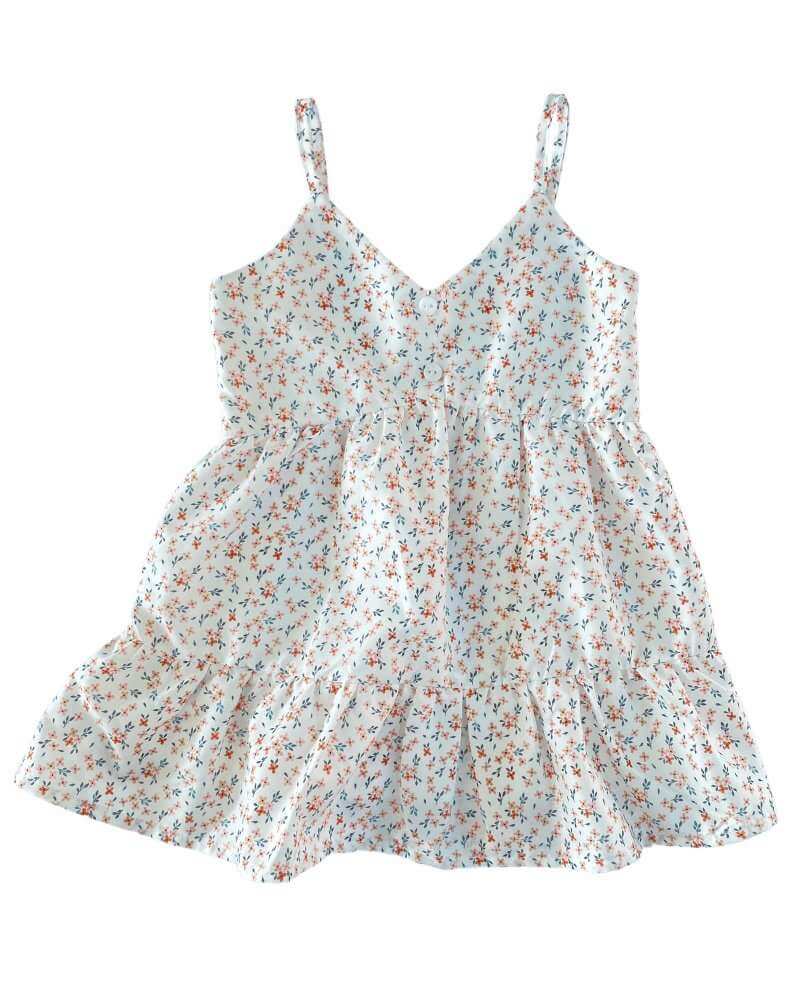 Brooklyn Sun Dress | Tangerine Floral | Milk & Baby