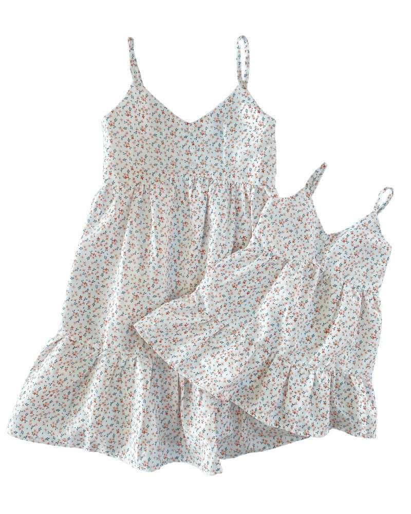 Brooklyn Sun Dress | Tangerine Floral | Milk & Baby