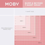 Bump & Beyond T-Shirt Wrap in Ivory Milk & Baby