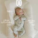 Butterflies | Bamboo Zip Pajamas | Milk & Baby