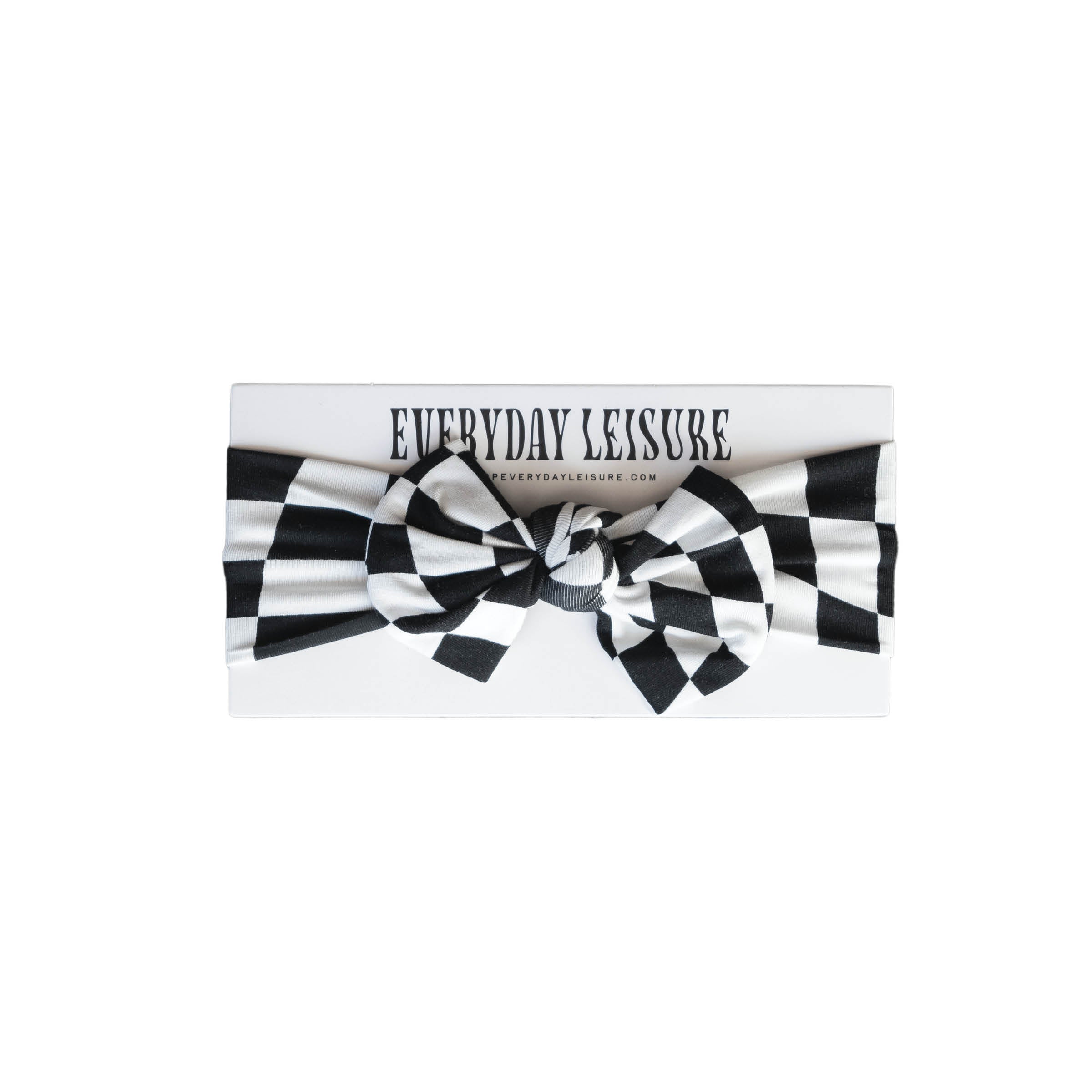 B&W Wavy Checker | Bamboo Head Wrap | Milk & Baby