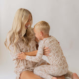 Cream Cactus 2 | Adult Women's Bamboo Short Set | Milk & Baby