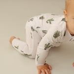 Cactus | Bamboo Zip Romper | Discover the ultimate Bamboo Zip Romper, designed for comfort and easy diaper changes. Perfect for sensitive skin and made from buttery-soft fabric. | Milk & Baby