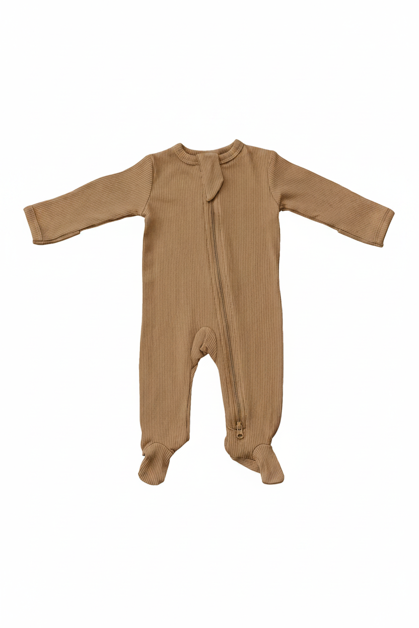 Cafe Organic Cotton Ribbed Zipper - Portrait