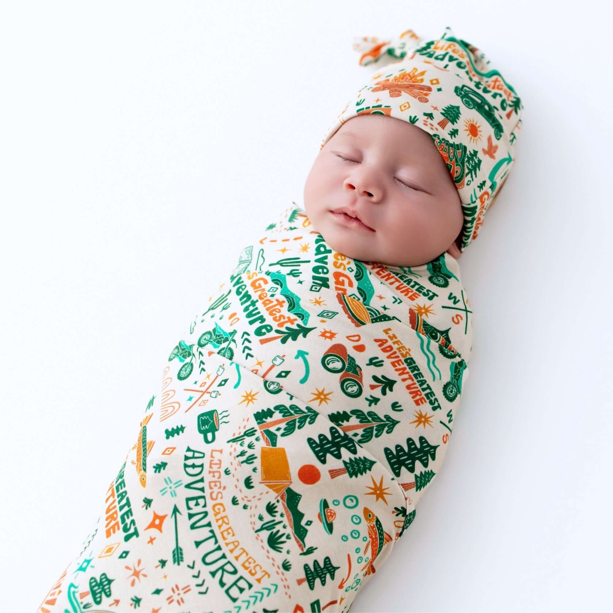 The Forever Swaddle Blanket | Wanderlust | Milk & Baby