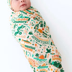 The Forever Swaddle Blanket | Wanderlust | Milk & Baby