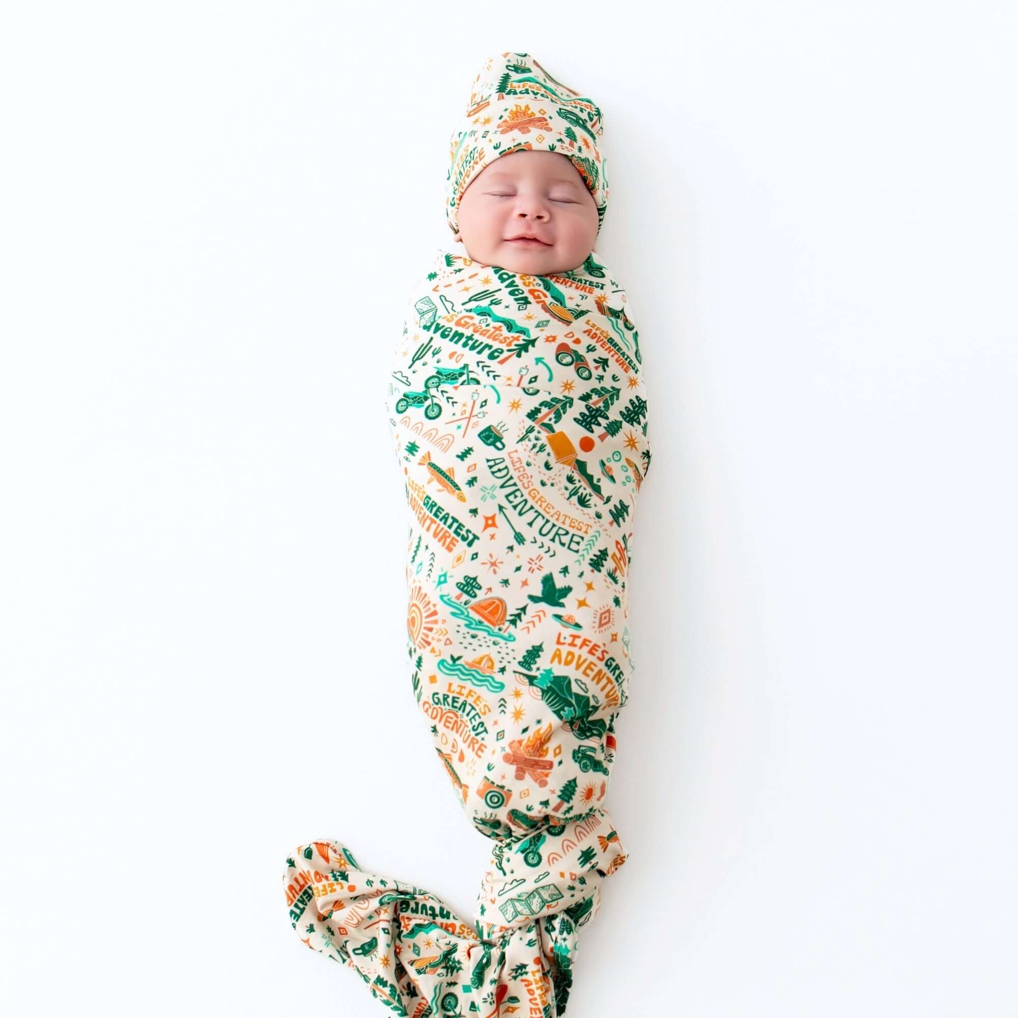 The Forever Swaddle Blanket | Wanderlust | Milk & Baby