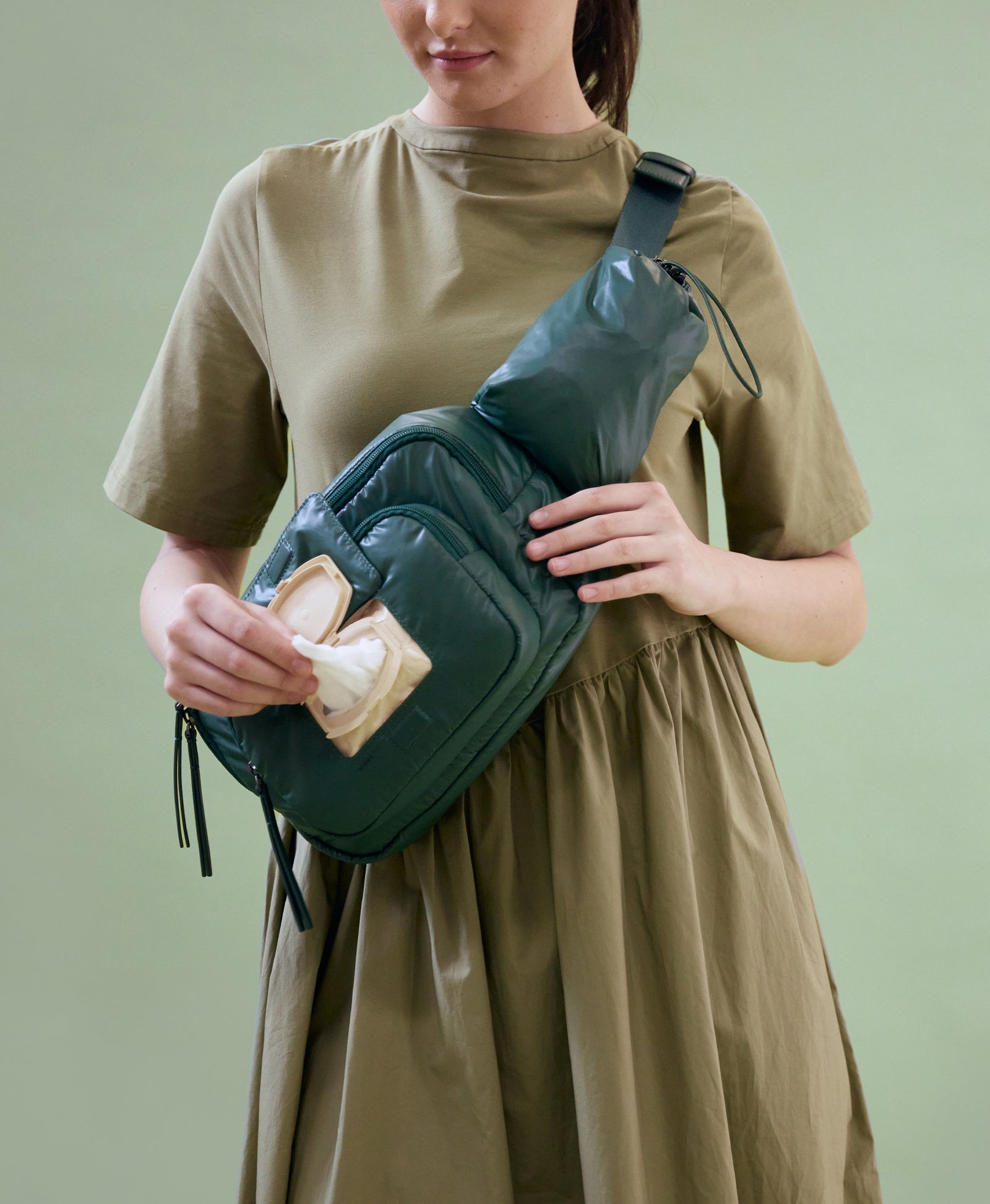 Baby Changing Sling Nylon | Kelly | Milk & Baby