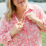 The Christine Shirt Dress in Watermelon Sorbet