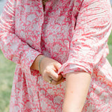 The Christine Shirt Dress in Watermelon Sorbet