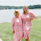 The Christine Shirt Dress in Watermelon Sorbet