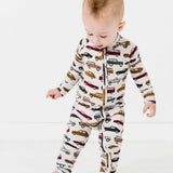 Cars Zipper Romper