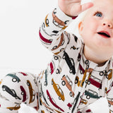 Cars Zipper Romper