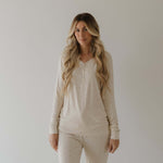 Lucy | Women's Long Sleeve Bamboo Pajama | Milk & Baby