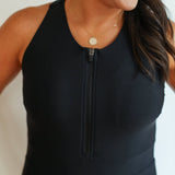 One Piece Zip Up Breastfeeding Swimsuit | Milk & Baby