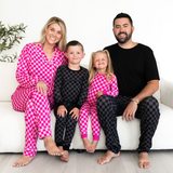 Pink Vibes Button-Up Luxe Pajamas