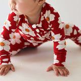 Cherry Blossoms | Bamboo Zip Pajamas | Milk & Baby