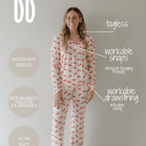 Cherry Orchard | Women's Bamboo Pajama | Milk & Baby