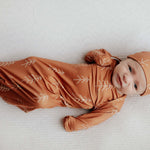 Christmas Pine Tree Knotted Gown | Milk & Baby