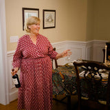 The Francesca Midi Dress in Spiced Merlot