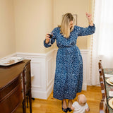 The Savana Midi Dress in Winter Blossom