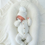 Luna + Luca Classic Purl Knit Jumpsuit - White