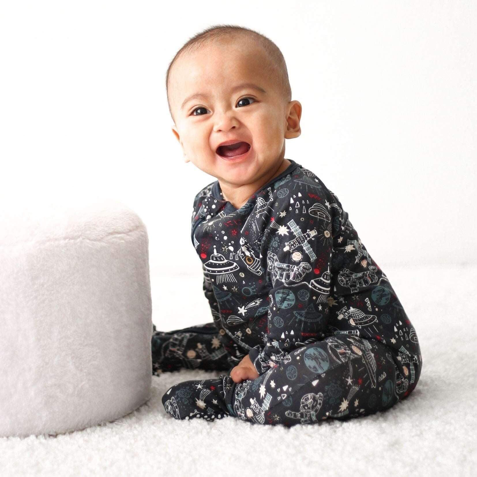 Cosmic Dreams Midnight Footie | Milk & Baby