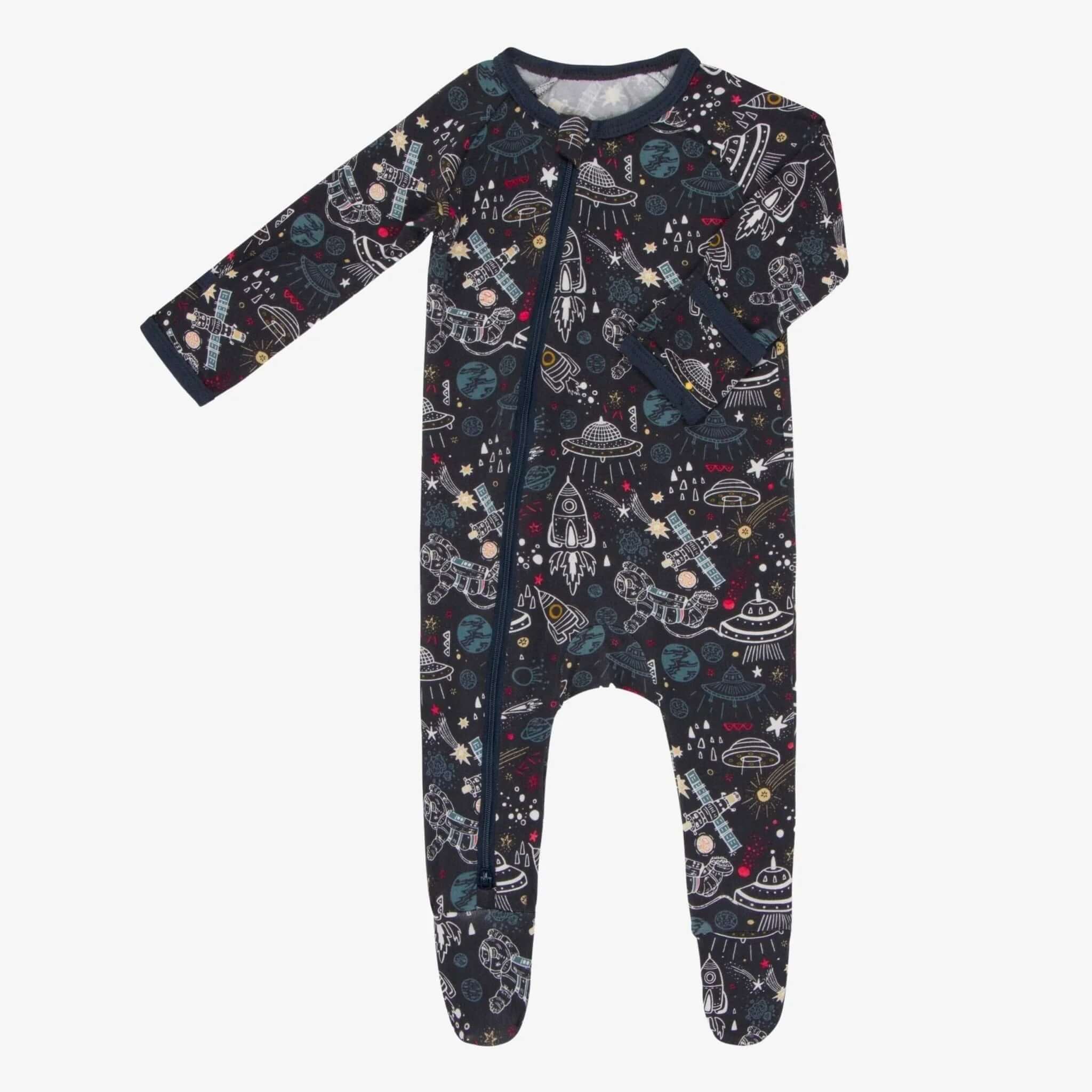 Cosmic Dreams Midnight Footie | Milk & Baby