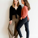 Nursing & Maternity Everywhere Long-Sleeve Wrap Blouse | Terra | Milk & Baby