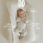 Daisy Fields | Bamboo Zip Pajamas | Milk & Baby